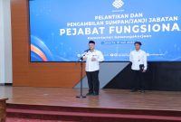 Sekjen Kemnaker Cris Kuntadi melantik 30 pejabat fungsional di lingkungan Kemnaker pada Selasa (21/7/2026). (Foto Dok Ho/RadarBangsa.co.id)