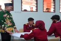 Bupati Pasuruan Rusdi Sutejo membuka Open House dan Masa Pengenalan Lingkungan Sekolah (MPLS) Sekolah Rakyat Terintegrasi 1 Kabupaten Pasuruan, Kamis (30/7/2026). (Foto Dok Ho/RadarBangsa.co.id)