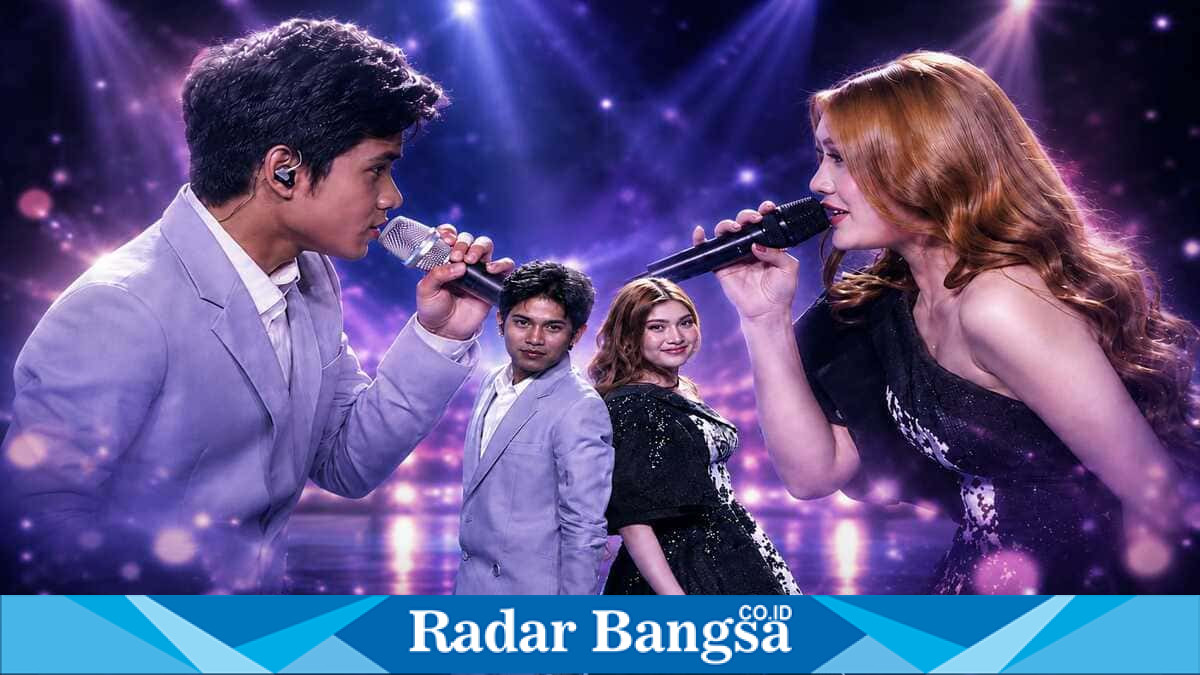 Sridevi DA5 dan Valen DA7 kembali tampil satu panggung setelah empat tahun berduet membawakan "Rindu Aku Rindu Kamu". (Foto Dok Ho/RadarBangsa.co.id)