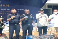 Bea Cukai Jember memusnahkan 7.425.928 batang rokok ilegal hasil penindakan di Jember, Bondowoso, dan Situbondo, Jumat (21/8/2026). (Foto Dok Ho/RadarBangsa.co.id)