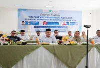 Bupati Pasuruan HM Rusdi Sutejo mengikuti sesi wawancara akreditasi RSUD Bangil di Gedung Manajemen RSUD Bangil, Rabu (19/8/2026). (Foto Dok Ho/RadarBangsa.co.id)