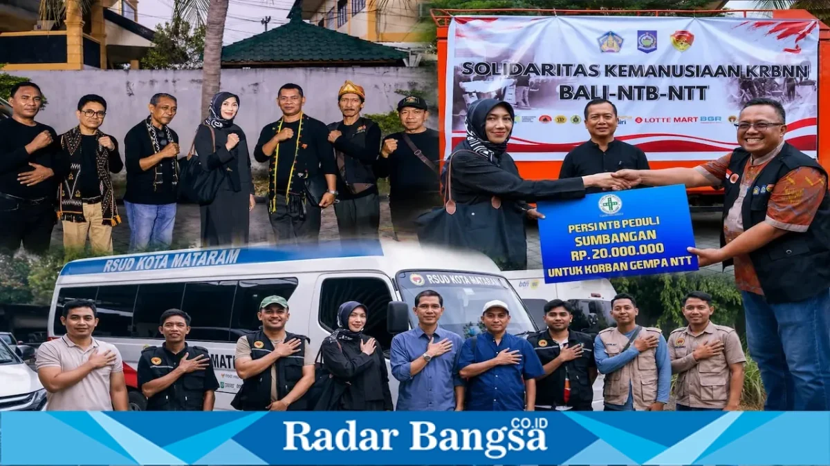 Tim medis PSC 119 MEMS RSUD H. Moh. Ruslan Mataram saat dikerahkan membantu penanganan gempa NTT, Sabtu (15/8/2026). (Foto Dok Ho/RadarBangsa.co.id)