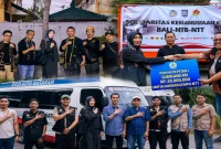 Tim medis PSC 119 MEMS RSUD H. Moh. Ruslan Mataram saat dikerahkan membantu penanganan gempa NTT, Sabtu (15/8/2026). (Foto Dok Ho/RadarBangsa.co.id)