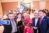 Gubernur Jatim Khofifah Indar Parawansa menghadiri dinner reception Peringatan Hari Kemerdekaan Singapura ke-61 di Jakarta, Rabu (19/8/2026). (Foto Dok Ho/RadarBangsa.co.id)