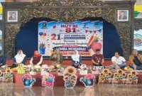 Ketua TP PKK Kabupaten Bangkalan Lutfiana Lukman Hakim saat menghadiri peringatan HUT ke-21 HIMPAUDI di Pendopo Agung Bangkalan, Sabtu (22/8/2026). (Foto Dok Ho/RadarBangsa.co.id)