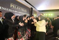 Bupati Banyuwangi Ipuk Fiestiandani menghadiri pelantikan Pengurus BPC HIPMI Banyuwangi masa bakti 2026–2029 di Pendopo Sabha Swagata, Banyuwangi, Kamis (31/7/2026). (Foto Dok Ho/RadarBangsa.co.id)