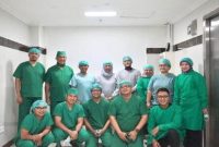 Tim dokter RSGMP Nala Husada Surabaya usai operasi bedah ortognatik perdana di Surabaya. (Foto Dok Ho/RadarBangsa.co.id).