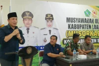 M. Rafi Wibisono terpilih sebagai Ketua Umum KONI Kabupaten Sidoarjo periode 2026-2029 dalam Musorkablub, Sidoarjo, Rabu (26/8/2026) (Foto Dok Ho/RadarBangsa.co.id)