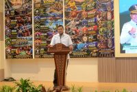 Ketua Umum KONI Kabupaten Probolinggo periode 2026–2030 Reno Handoyo usai terpilih secara aklamasi dalam Musorkab KONI di Auditorium Madakaripura Kantor Bupati Probolinggo, Sabtu (1/8/2026). (Foto Dok Ho/RadarBangsa.co.id)