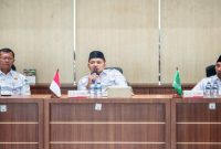 Perwakilan warga 10 desa di Kecamatan Lekok dan Nguling beraudiensi dengan Bupati Pasuruan Rusdi Sutejo di Kantor Bupati Pasuruan, Selasa (5/8/2026), terkait insiden peluru nyasar di permukiman warga. (Foto Dok Ho/RadarBangsa.co.id)