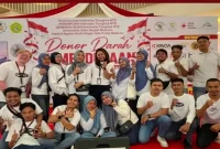 Kegiatan donor darah di Atrium Lombok Epicentrum Mall, Mataram, Minggu (16/8/2026). (Foto Dok Ho/RadarBangsa.co.id)