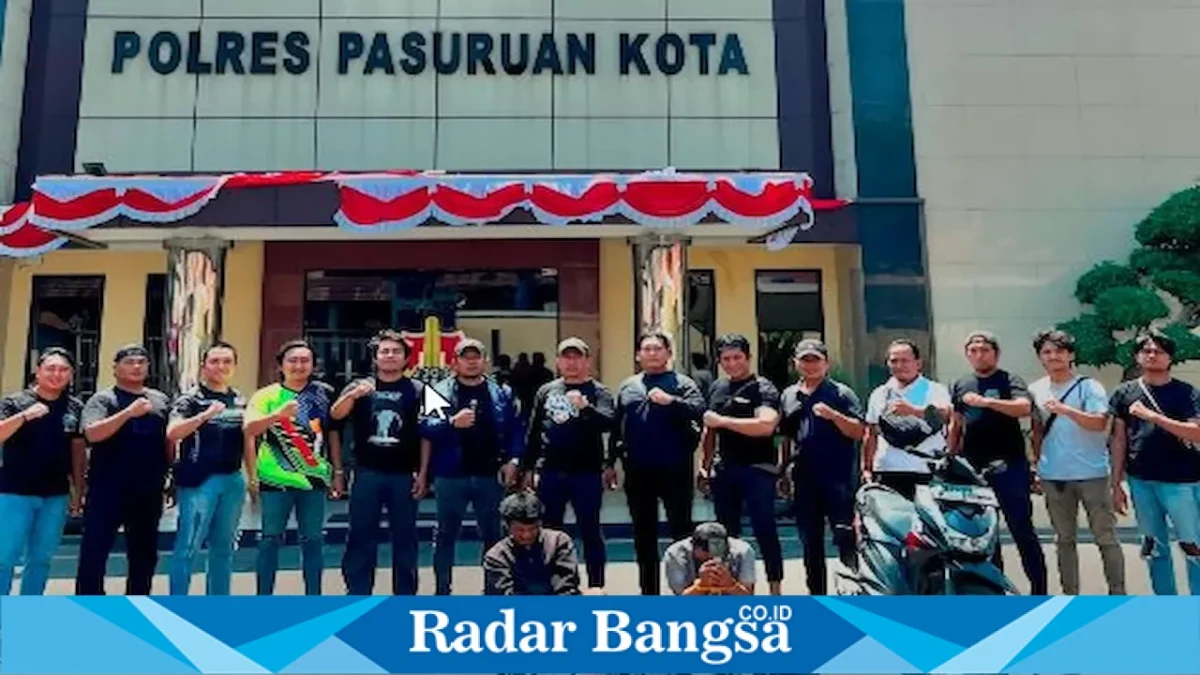 Pengungkapan kasus curas oleh Polresta Pasuruan Kota di Pasuruan, Kamis (20/8/2026). (Foto Dok Ho/RadarBangsa.co.id)