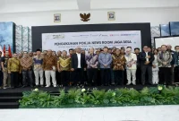 Pengukuhan Pokja News Room Jaga Desa SMSI dan Dialog Nasional di Hall Dewan Pers, Jakarta, Kamis (27/8/2026). (Foto Dok Ho/RadarBangsa.co.id)