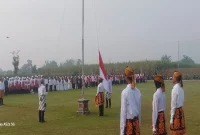 Upacara HUT ke-81 RI di Desa Pakel, Kecamatan Ngantru, Senin (17/8/2026). (Foto Dok Ho/RadarBangsa.co.id)