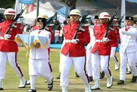 Upacara peringatan HUT ke-81 Republik Indonesia di Alun-Alun Jember, Senin (17/8/2026). (Foto Dok Ho/RadarBangsa.co.id)