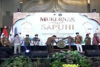 Sekda Kabupaten Malang Budiar menghadiri Mukernas SAPUHI Ke-3 di Grand Mercure Malang, Selasa (11/8/2026). (Foto Dok Ho/RadarBangsa.co.id)