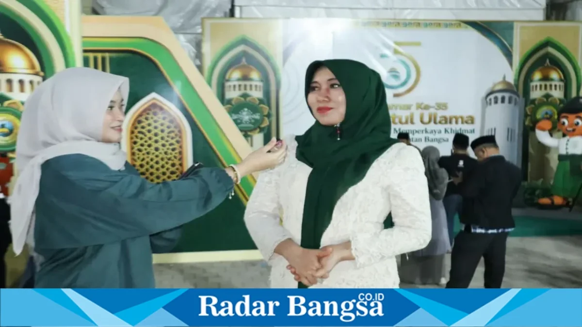 Anggota DPD RI asal Jawa Timur Lia Istifhama atau Ning Lia mendorong Generasi Z menjadi pelaku perubahan dalam perjalanan NU pada Muktamar ke-35 di Jombang. (Foto Dok Ho/RadarBangsa.co.id)