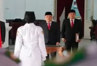 Pengukuhan Paskibraka Kabupaten Bangkalan di Pendopo Agung Bangkalan, Sabtu (15/8/2026). (Foto Dok Ho/RadarBangsa.co.id)