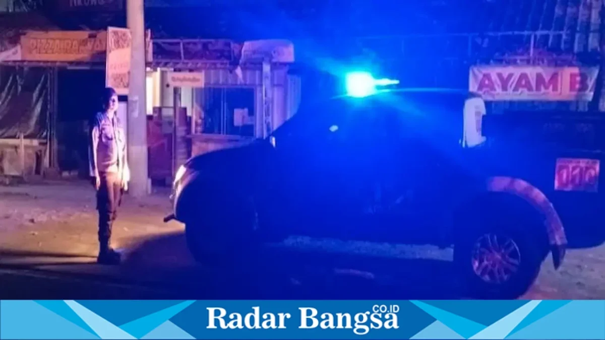 Polsek Tikung saat patroli Blue Light, Sabtu (29/8/2026). (Dok Ho/RadarBangsa.co.id)