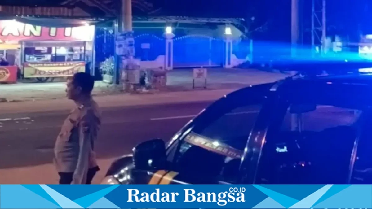 Patroli obyek vital Polsek Tikung di wilayah Kecamatan Tikung, Minggu (23/8/2026). (Foto Dok Ho/RadarBangsa.co.id)