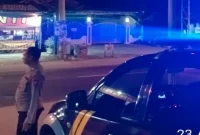 Patroli obyek vital Polsek Tikung di wilayah Kecamatan Tikung, Minggu (23/8/2026). (Foto Dok Ho/RadarBangsa.co.id)