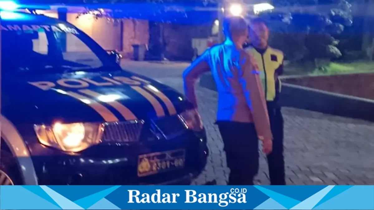Patroli obyek vital Polsek Tikung di wilayah Kecamatan Tikung, Minggu (23/8/2026). (Foto Dok Ho/RadarBangsa.co.id)