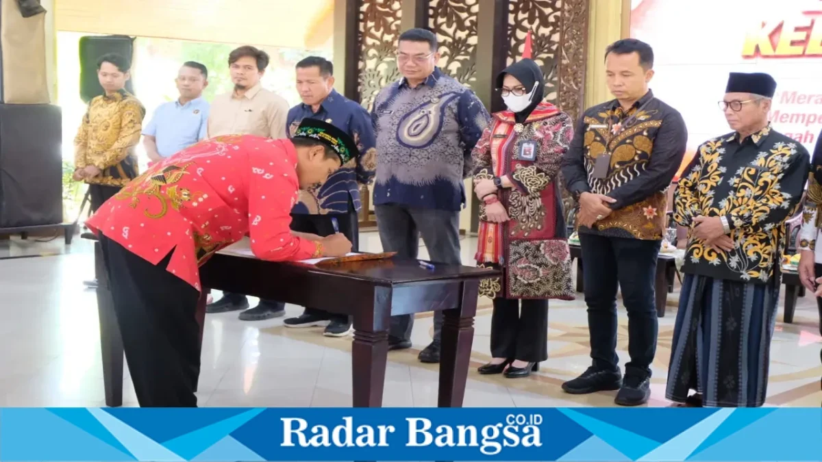 Dialog Kebangsaan Pemkab Sidoarjo bersama Forkopimda dan elemen masyarakat di Pendopo Delta Wibawa, Sidoarjo, Kamis (13/8/2026). (Foto Dok Ho/RadarBangsa.co.id)