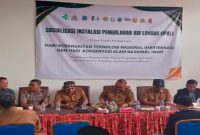 Sosialisasi Instalasi Pengolahan Air Limbah (IPAL) di Puskesmas Tanah Merah, Bangkalan, Senin (10/8/2026). (Foto Dok Ho/RadarBangsa.co.id)