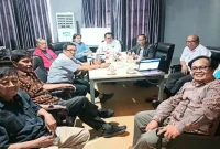 Pengukuhan Pokja News Room Jaga Desa SMSI di Jakarta, Kamis (27/8/2026). (Foto Dok Ho/RadarBangsa.co.id)