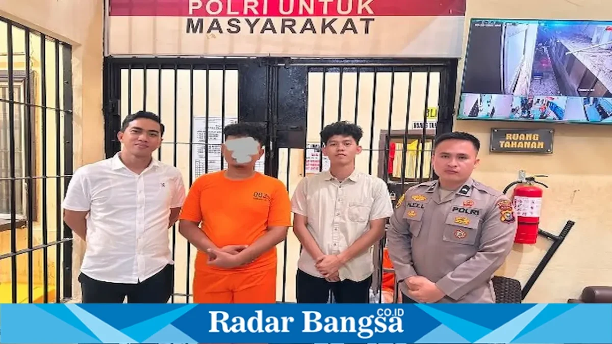 Polres Pelalawan pelaku  kasus dugaan pertambangan galian C ilegal di Kerumutan. (Foto Dok Ho/RadarBangsa.co.id)