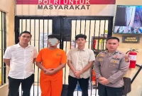 Polres Pelalawan pelaku  kasus dugaan pertambangan galian C ilegal di Kerumutan. (Foto Dok Ho/RadarBangsa.co.id)