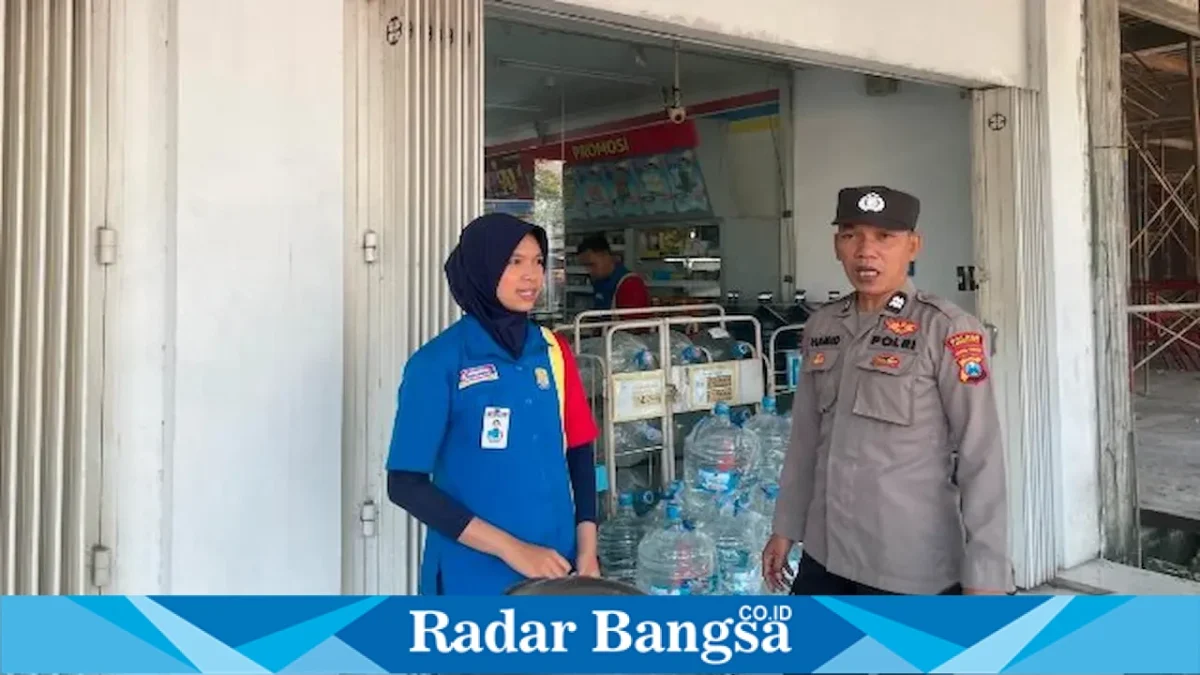 Patroli objek vital di wilayah Laren, Minggu (23/8/2026). (Foto Dok Ho/RadarBangsa.co.id)