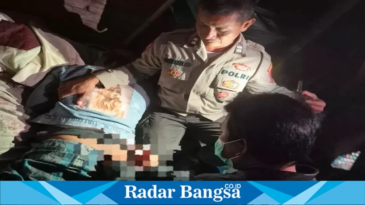 Petugas Polsek Sambeng bersama Puskesmas Sambeng menangani ODGJ di Kecamatan Sambeng, Lamongan, Rabu (12/8/2026). (Foto Dok Ho/RadarBangsa.co.id)