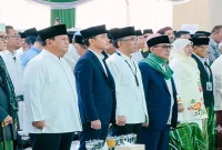 Presiden Prabowo Subianto bersama Wakil Presiden Gibran Rakabuming Raka saat membuka Muktamar ke-35 NU di Pondok Pesantren Bahrul Ulum Tambakberas, Jombang, Kamis (27/8/2026). (Foto Dok Ho/RadarBangsa.co.id)
