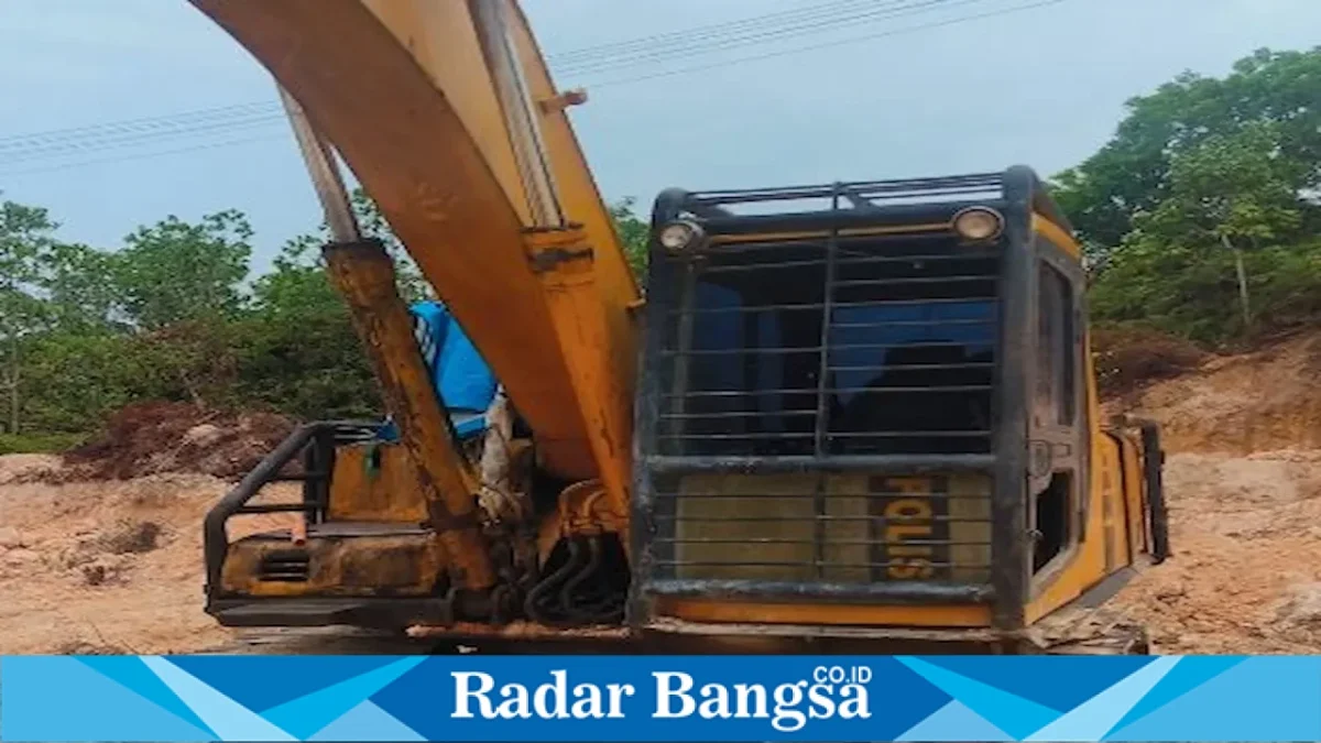 Penindakan aktivitas tambang tanah urug ilegal di Kerumutan, Kabupaten Pelalawan, Minggu (16/8). (Foto Dok Ho/RadarBangsa.co.id)