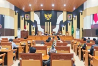Rapat paripurna DPRD Kabupaten Pasuruan membahas jawaban pemerintah daerah atas pemandangan umum fraksi terhadap lima Raperda Non-APBD Tahun 2026, Rabu (30/9/2026). (Dok. Ho/RadarBangsa.co.id)
