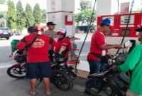 Anggota Polsek Tikung melaksanakan patroli obyek vital di wilayah hukum Polsek Tikung, Rabu (9/9/2026). (Foto Dok Ho/RadarBangsa.co.id)