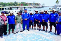 Satpolairud Polres Lamongan bersama Tim Marine WBL memperkuat sinergi keselamatan wisatawan di WBL, Selasa (8/9/2026). (Foto Dok Ho/RadarBangsa.co.id)