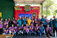 BPJS Ketenagakerjaan Lamongan menyapa komunitas ojek online Cak Ed Delivery dalam momentum Hari Pelanggan, Jumat (4/9/2026). (Foto Dok Ho/RadarBangsa.co.id)