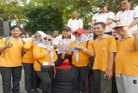 Bupati Pasuruan Rusdi Sutejo mengikuti health walk, Rabu (9/9/2026). (Foto Dok Ho/RadarBangsa.co.id)