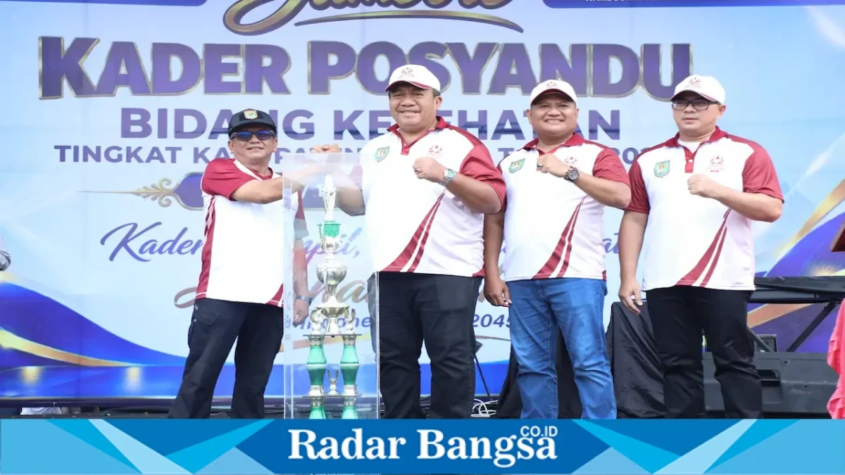 Bupati Asahan Taufik Zainal Abidin membuka Jambore Kader Posyandu XIII Tahun 2026 di Kisaran, Minggu (13/09/2026). (Foto Dok Ho/RadarBangsa.co.id)