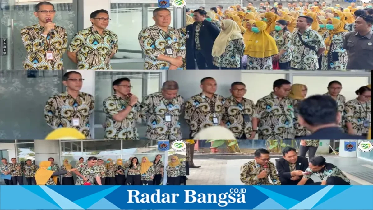 Jajaran RSUD H. Moh. Ruslan Mataram mengikuti rangkaian kegiatan persiapan akreditasi di Lobby Graha Mentaram, Kamis (10/9/2026). (Dok. Ho/RadarBangsa.co.id)