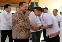 Pengurus KONI Sidoarjo saat dikukuhkan di Pendopo Delta Wibawa, Minggu (13/9/2026). (Dok. Ho/RadarBangsa.co.id)