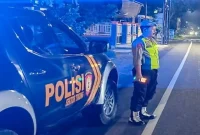 Anggota Polsek Tikung saat melaksanakan patroli Blue Light di sejumlah wilayah, Rabu (2/9/2026). (Foto Dok Ho/RadarBangsa.co.id)