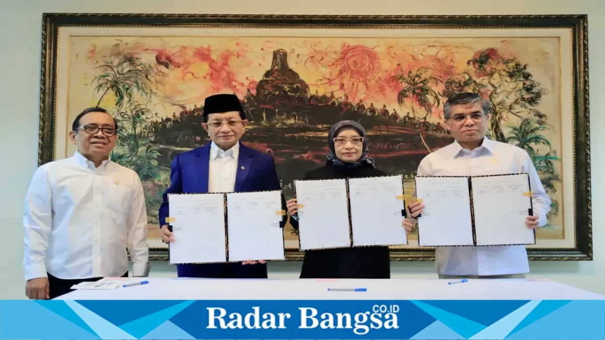 Penandatanganan SKB Tiga Menteri tentang hari libur nasional dan cuti bersama 2027 di Jakarta, Selasa (15/9/2026). (Dok. Ho/RadarBangsa.co.id)