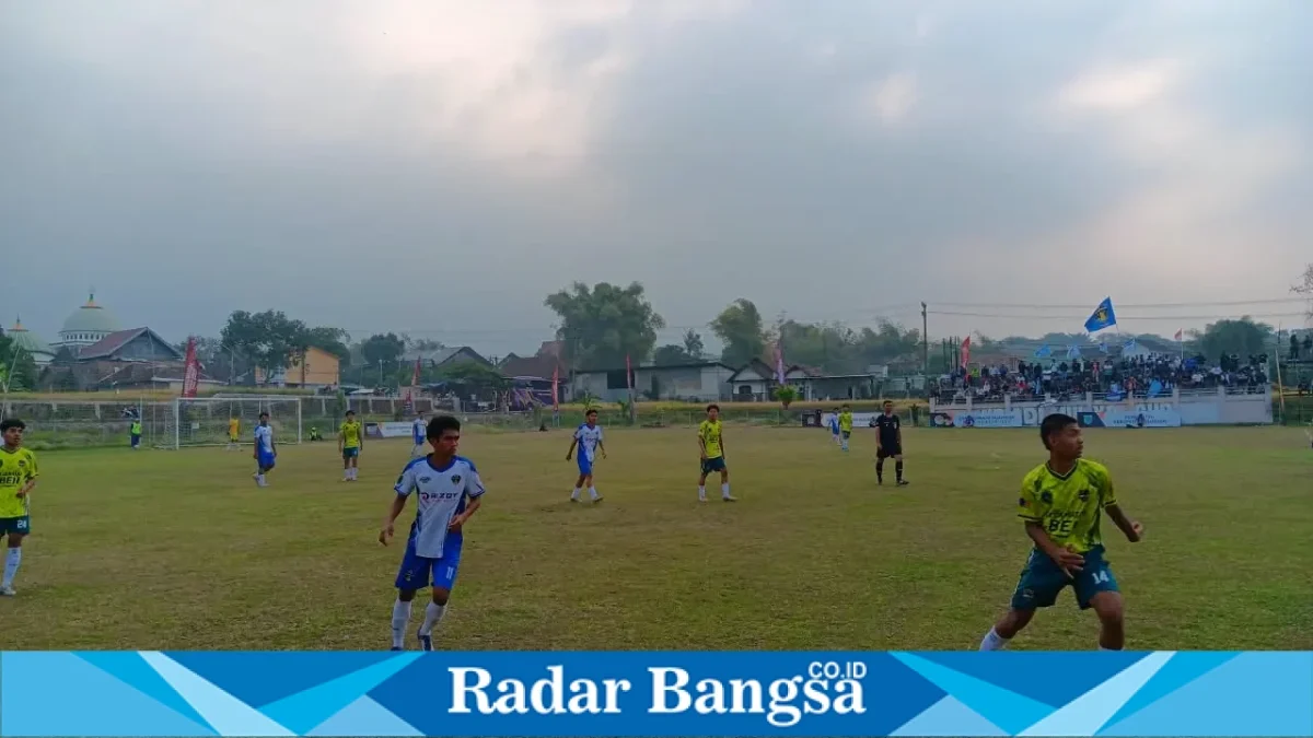 Laga Gempol FC kontra Beji United berakhir 2-2 di Lapangan Ngadimulyo, Kamis (10/9/2026). (Foto Dok Ho/RadarBangsa.co.id)