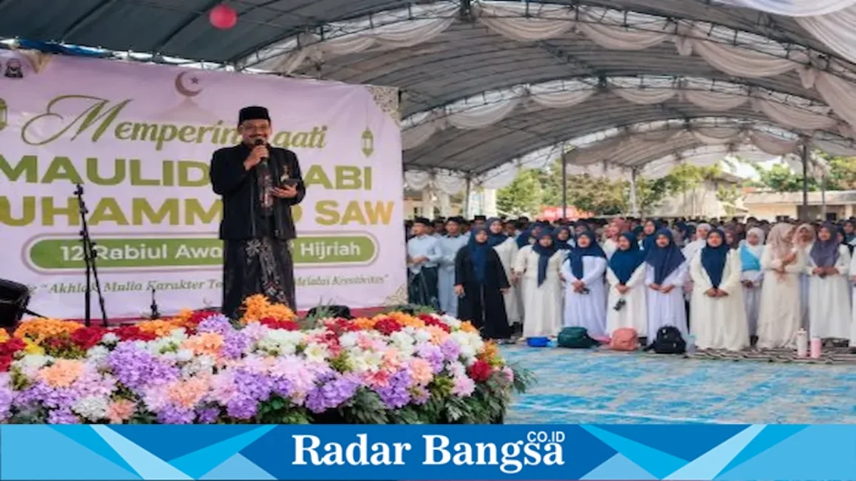 Peringatan Maulid Nabi Muhammad SAW di SMAN 1 Bangkalan, Kamis (10/9/2026). (Foto Dok Ho/RadarBangsa.co.id)