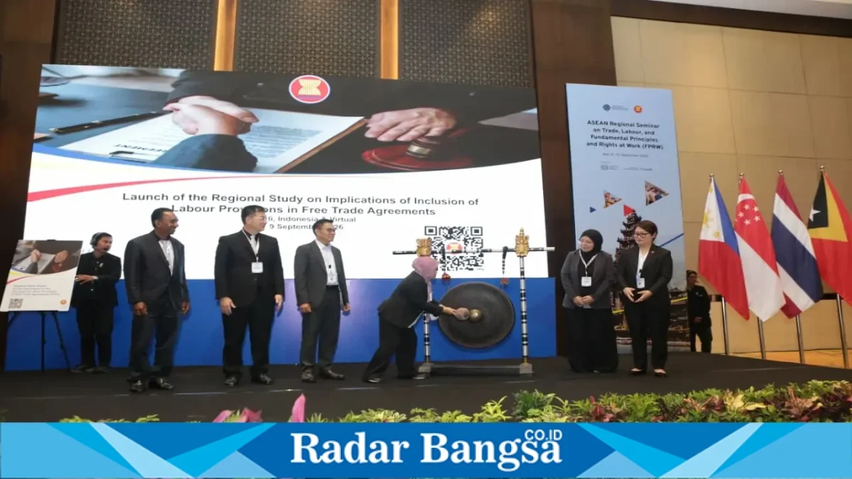 Seminar regional ASEAN membahas studi ketenagakerjaan dan perdagangan di Bali, 9–10 September 2026. (Foto Dok Ho/RadarBangsa.co.id)