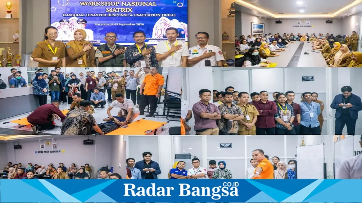 Peserta mengikuti Workshop Nasional MATRIX di Aula RSUD Kota Mataram, Senin (14/9/2026). (Dok. Ho/RadarBangsa.co.id)
