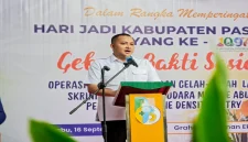 Bupati Pasuruan HM Rusdi Sutejo menghadiri kegiatan baksos medis RSUD Bangil, Rabu (16/9/2026). (Dok. Ho/RadarBangsa.co.id)
